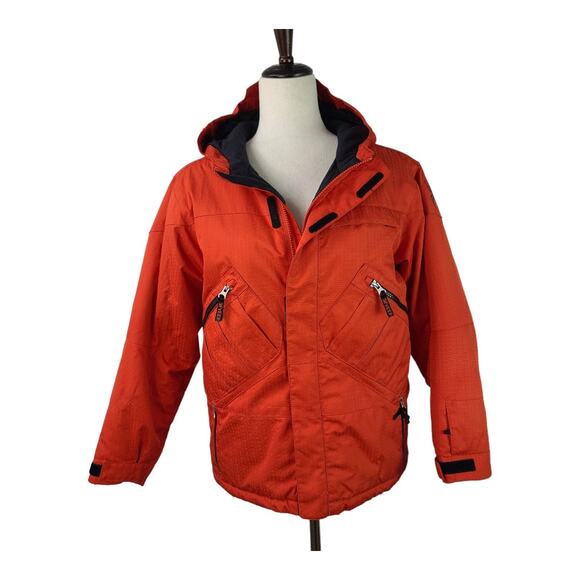 Spyder Red Insulated Ski Jacket Coat Kids 14 Unisex Small Ladies Too - Picture 1 of 6